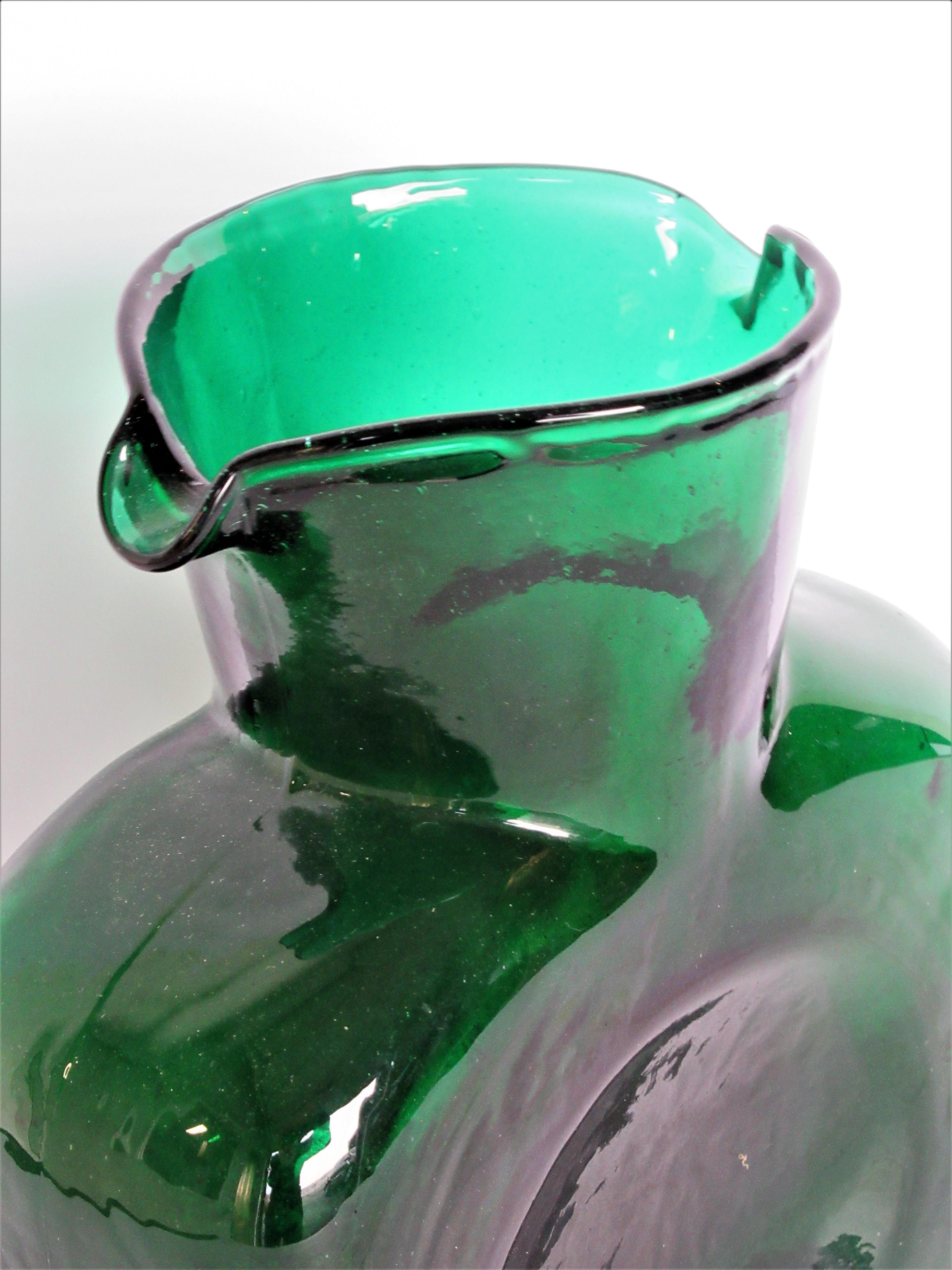 green blenko vase