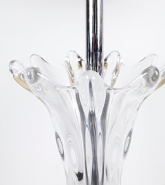 Vintage Blown-Crystal Table Lamp
