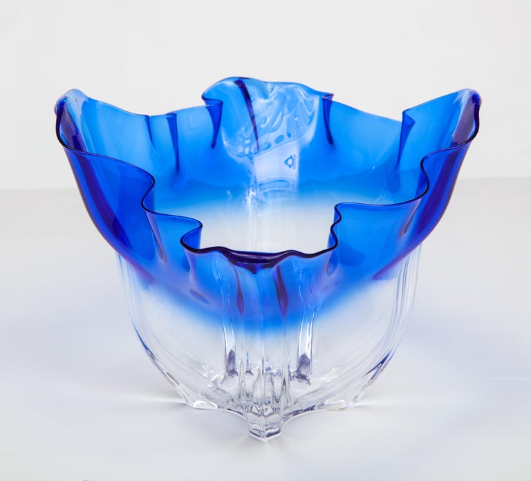 Vintage Blown Glass Bowl at 1stDibs