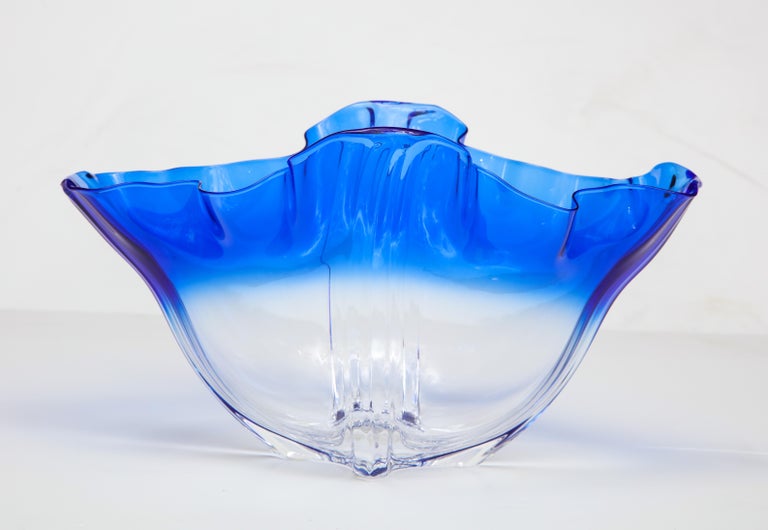 Vintage Blown Glass Bowl at 1stDibs