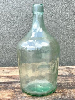 Vintage Blown Glass Demijohn Wine Bottle