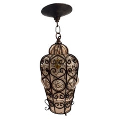 Vintage Blown Glass Lantern