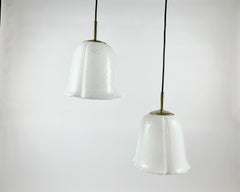 Vintage Blown Glass Pendant Lamp, Italy, 1970