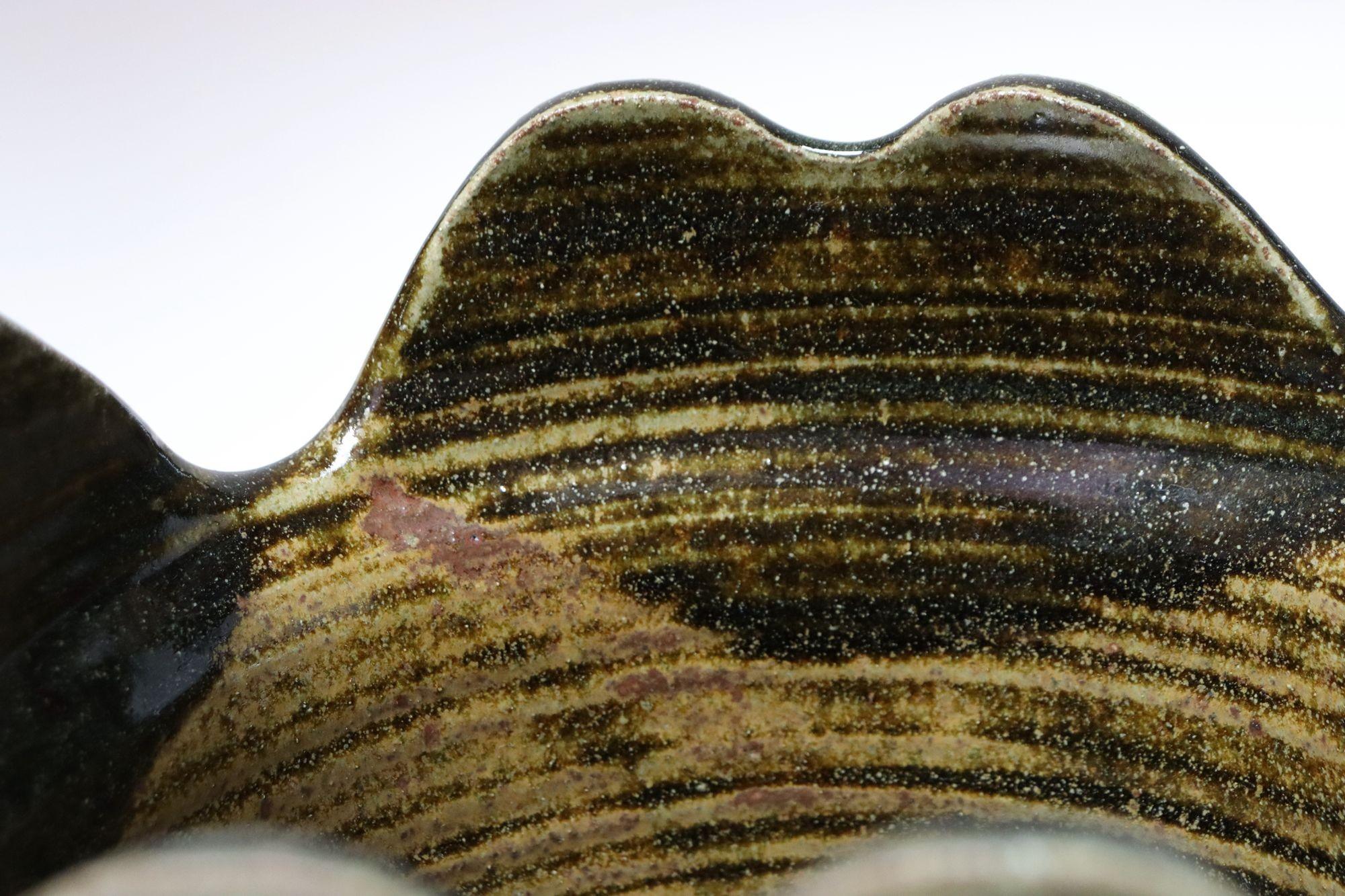 Viereckiger Übertopf in Blau und Grün von Studio Pottery by Deanna Nichols im Angebot 5