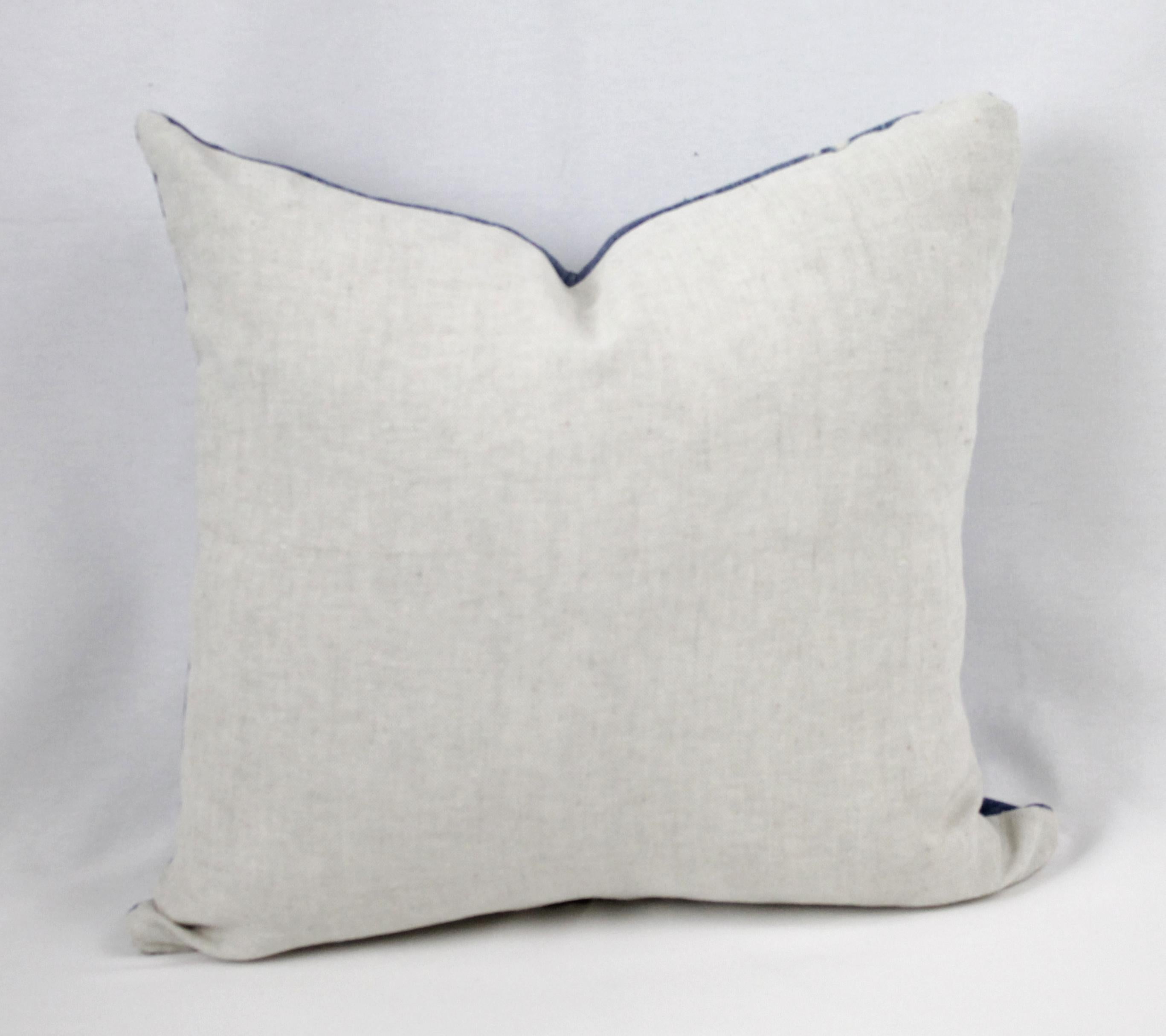 Vintage Blue and White Batik Style Pillows 9