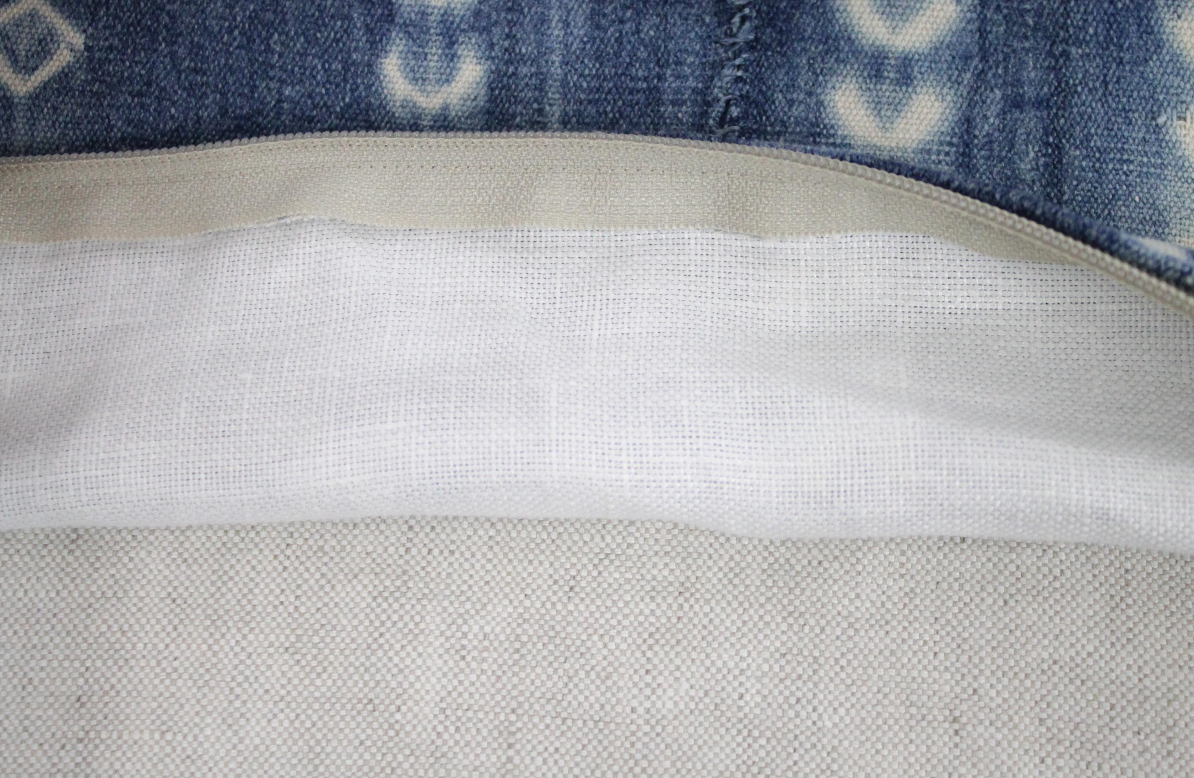 Vintage Blue and White Batik Style Pillows 10