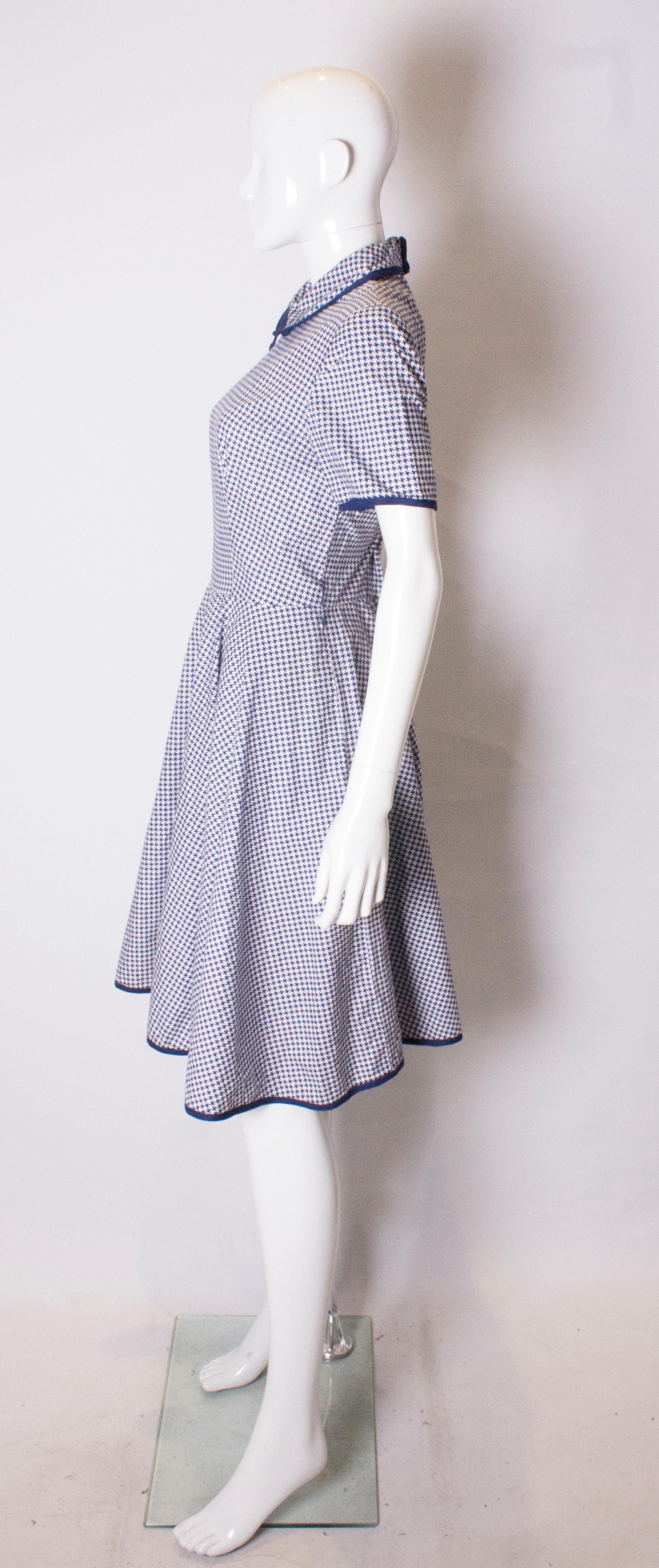 old fashioned blue dress