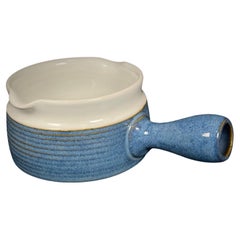 Saucière vintage en faïence bleue et blanche - Elegance Gravy Boat, 16.5 cm - 2Y338