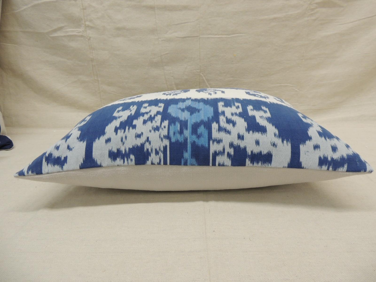 blue bolster pillow