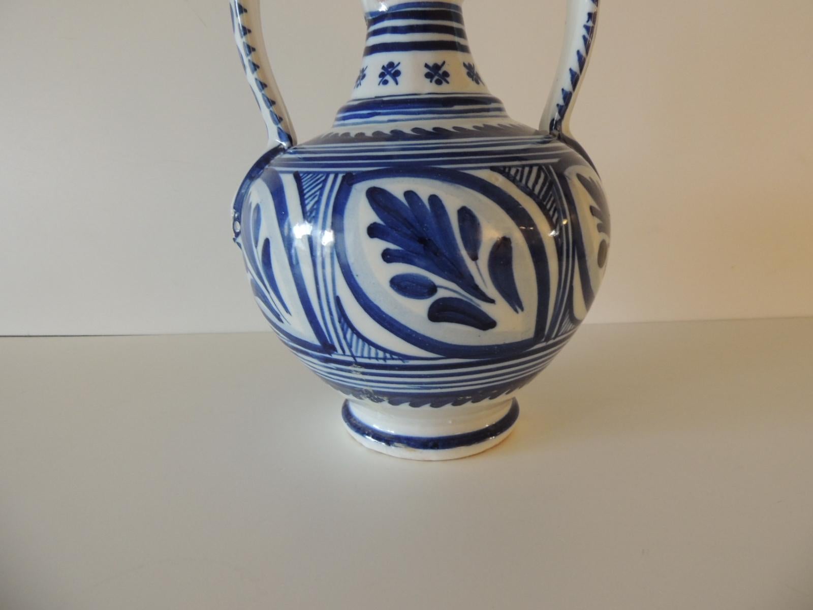 blue white mexican pottery
