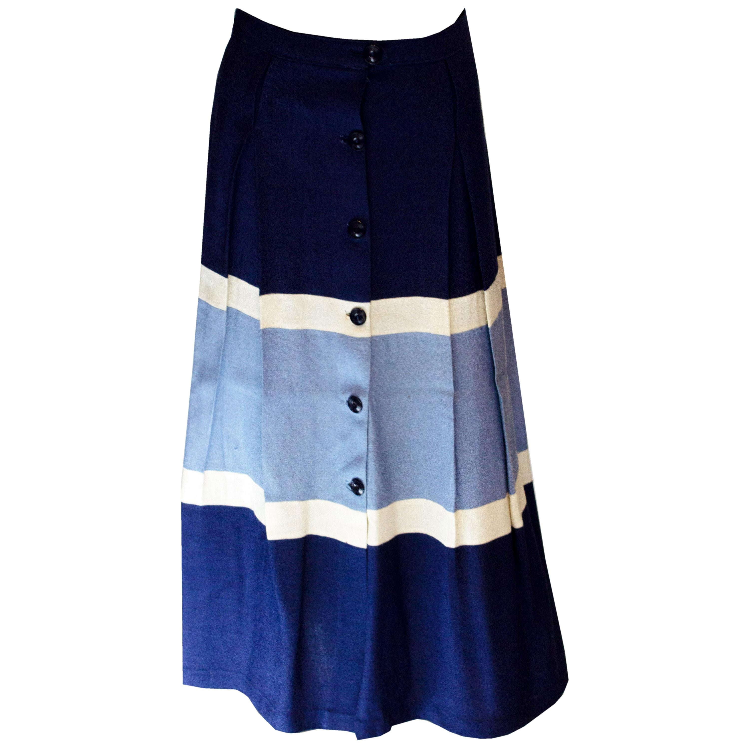 Vintage Blue and White skirt