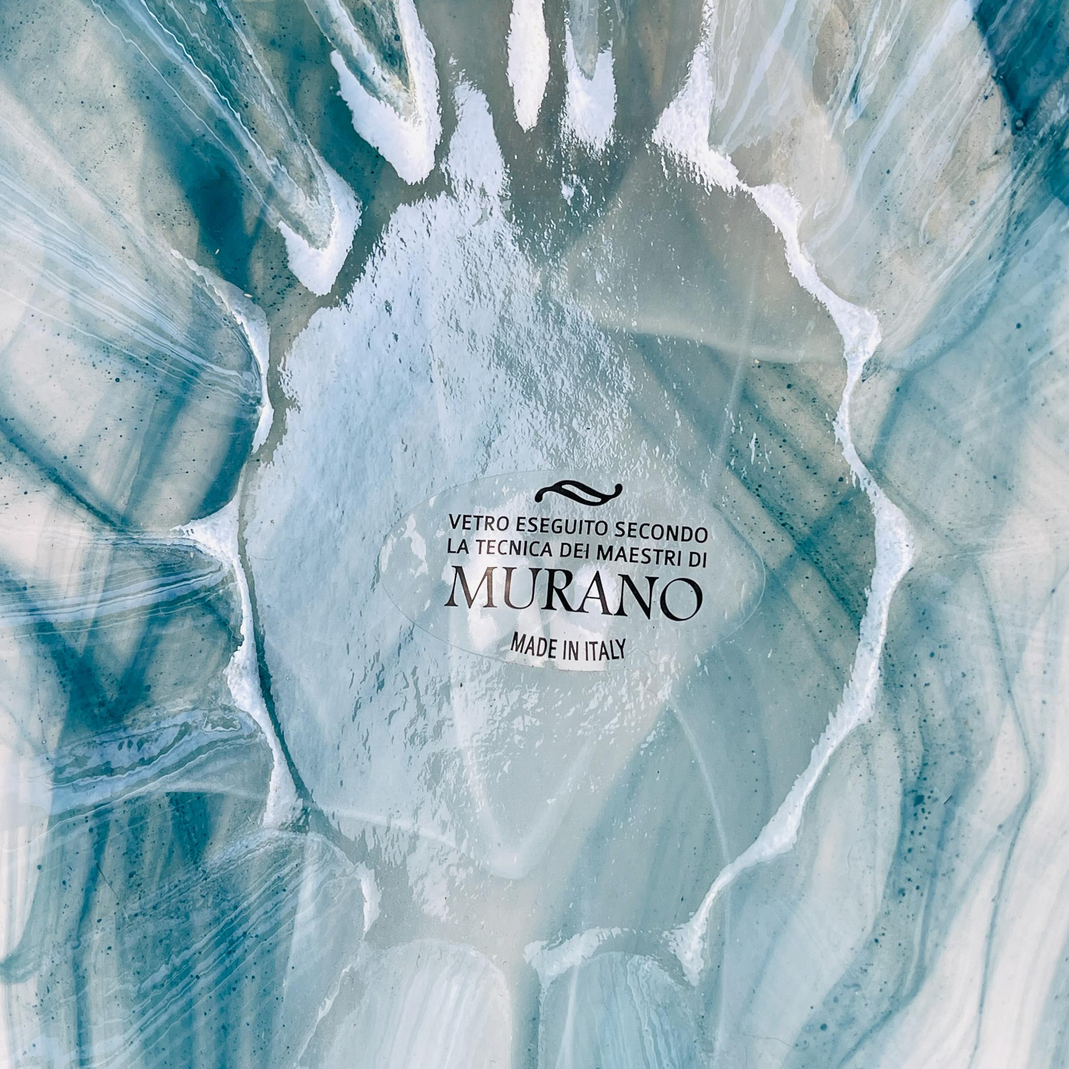 Blaue Vase aus Kunstglas, Italien 1990er Jahre im Zustand „Gut“ im Angebot in Miklavž Pri Taboru, SI