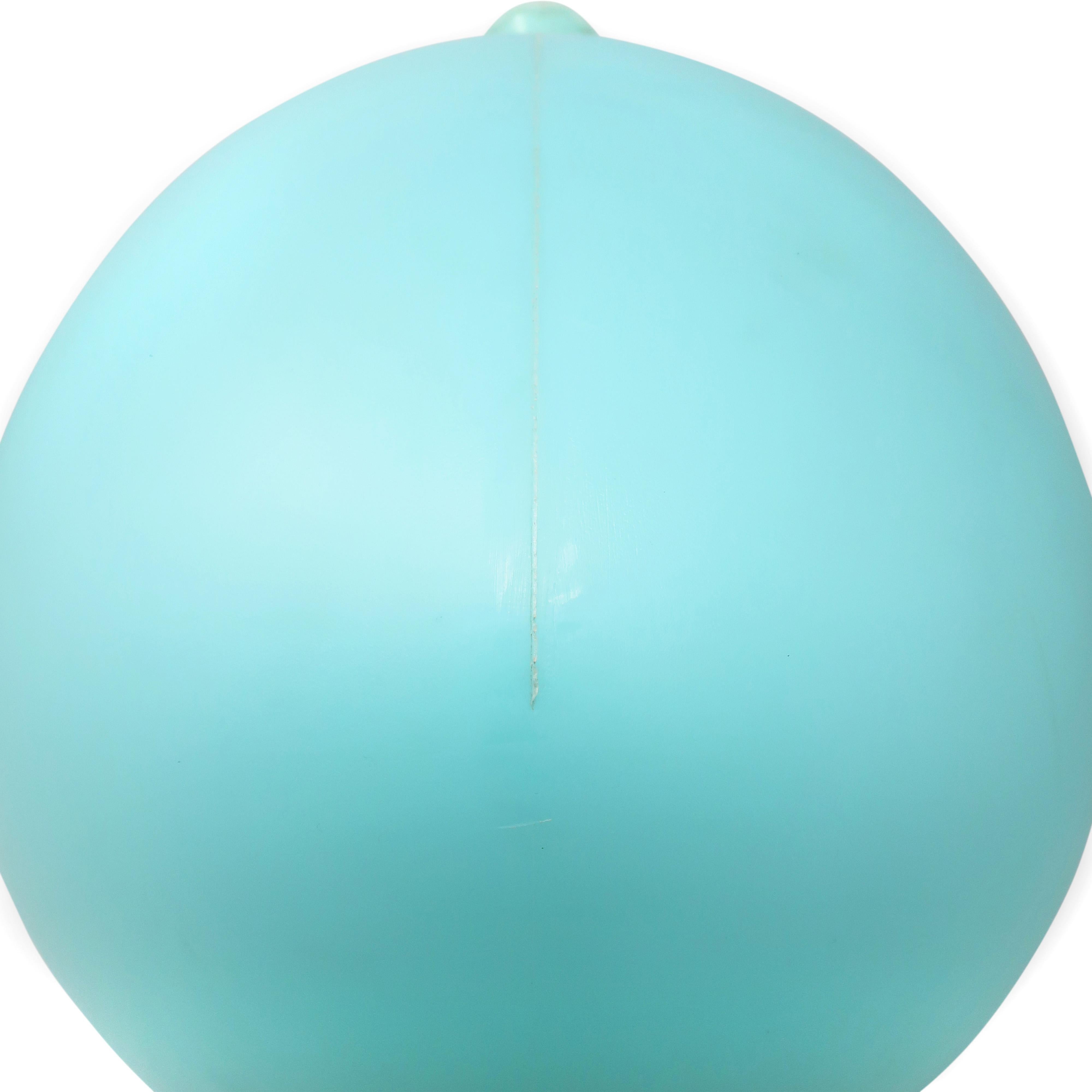 Plastic Vintage Blue Balloon Lamp by Yves Christin