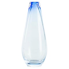 Blaue Vase aus Mischglas im Vintage-Stil, Italien, 1960er Jahre