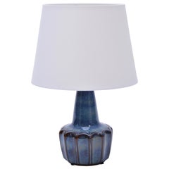 Vintage Blue Ceramic Table Lamp Model 1051 by Soholm