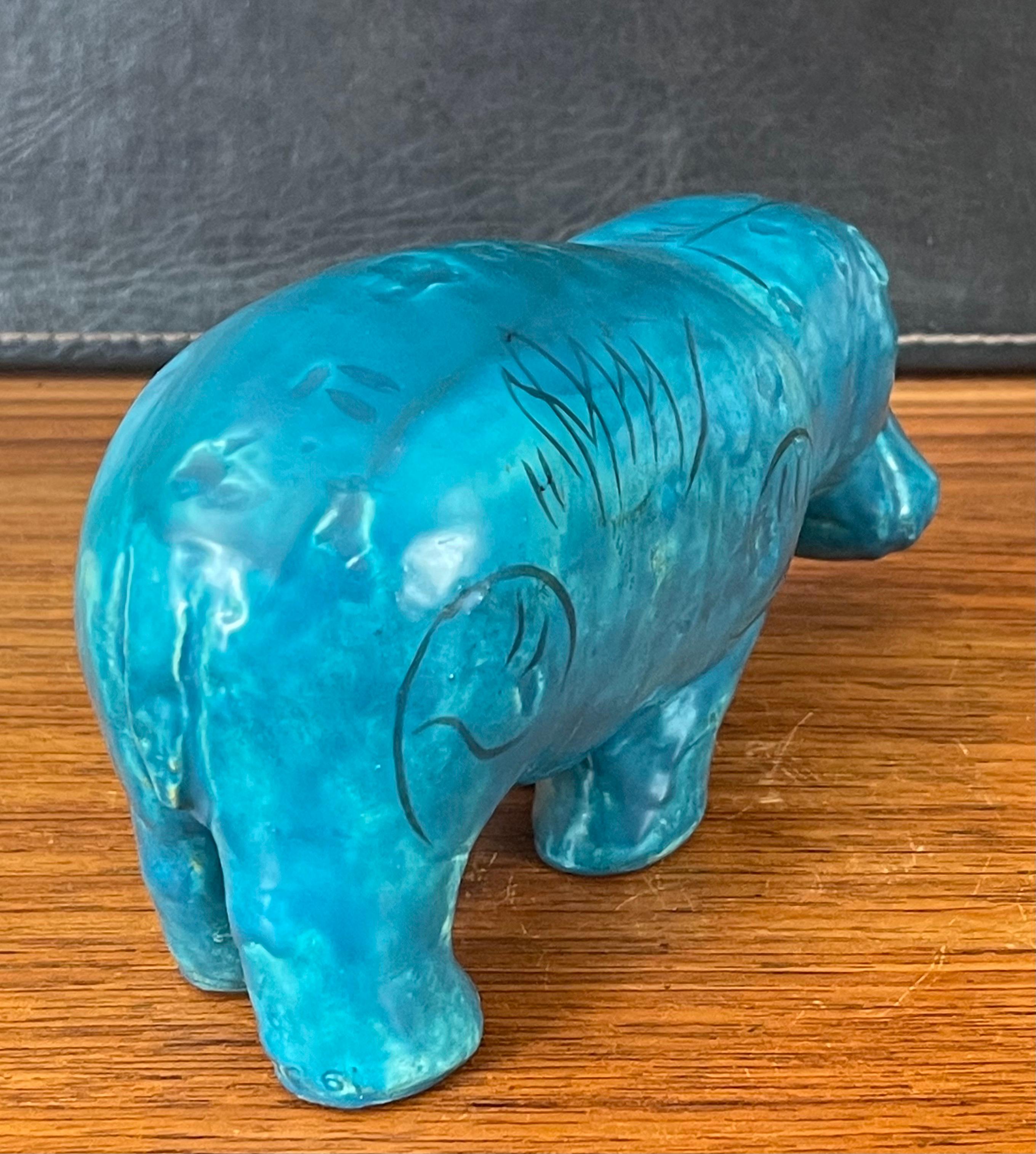 American Vintage Blue Ceramic 