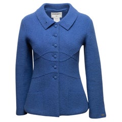 Vintage Blue Chanel Fall/Winter 1999 Wool Jacket