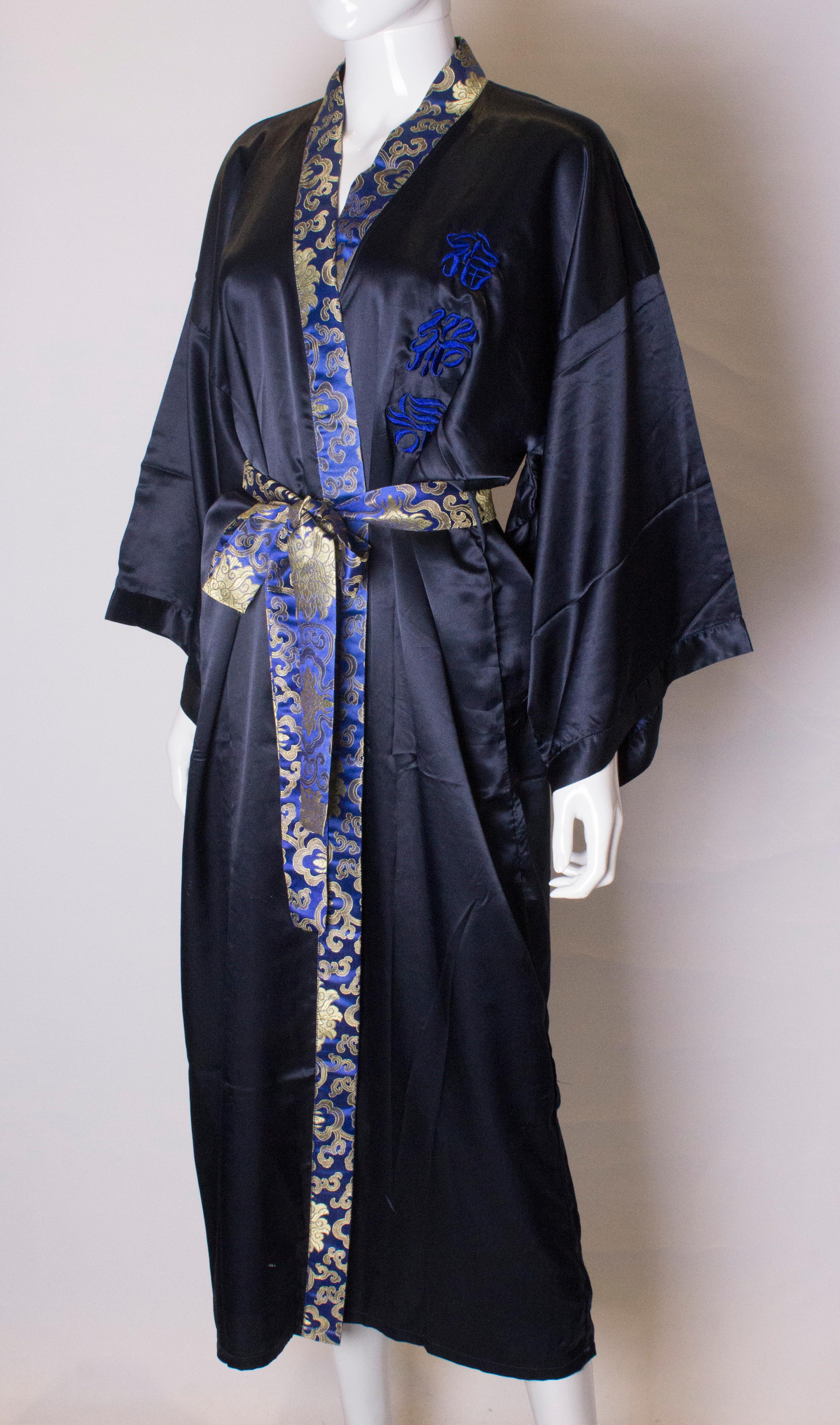chinese style dressing gown