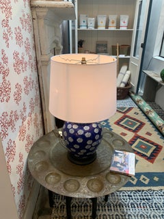 Vintage Blue Ginger Jar Table Lamp