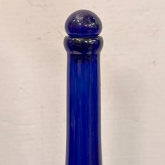 Vintage Blue Glass Bottle