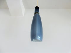 Vintage Blue Glass Kastrup-Holmegaard Pendant Lamp, Denmark
