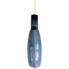 Vintage Blue Glass Kastrup-Holmegaard Pendant Lamp, Denmark