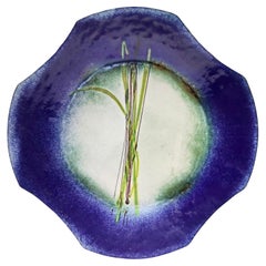 Vintage Blue, Green and White Copper Vide-Poche Attr. to Paolo De Poli