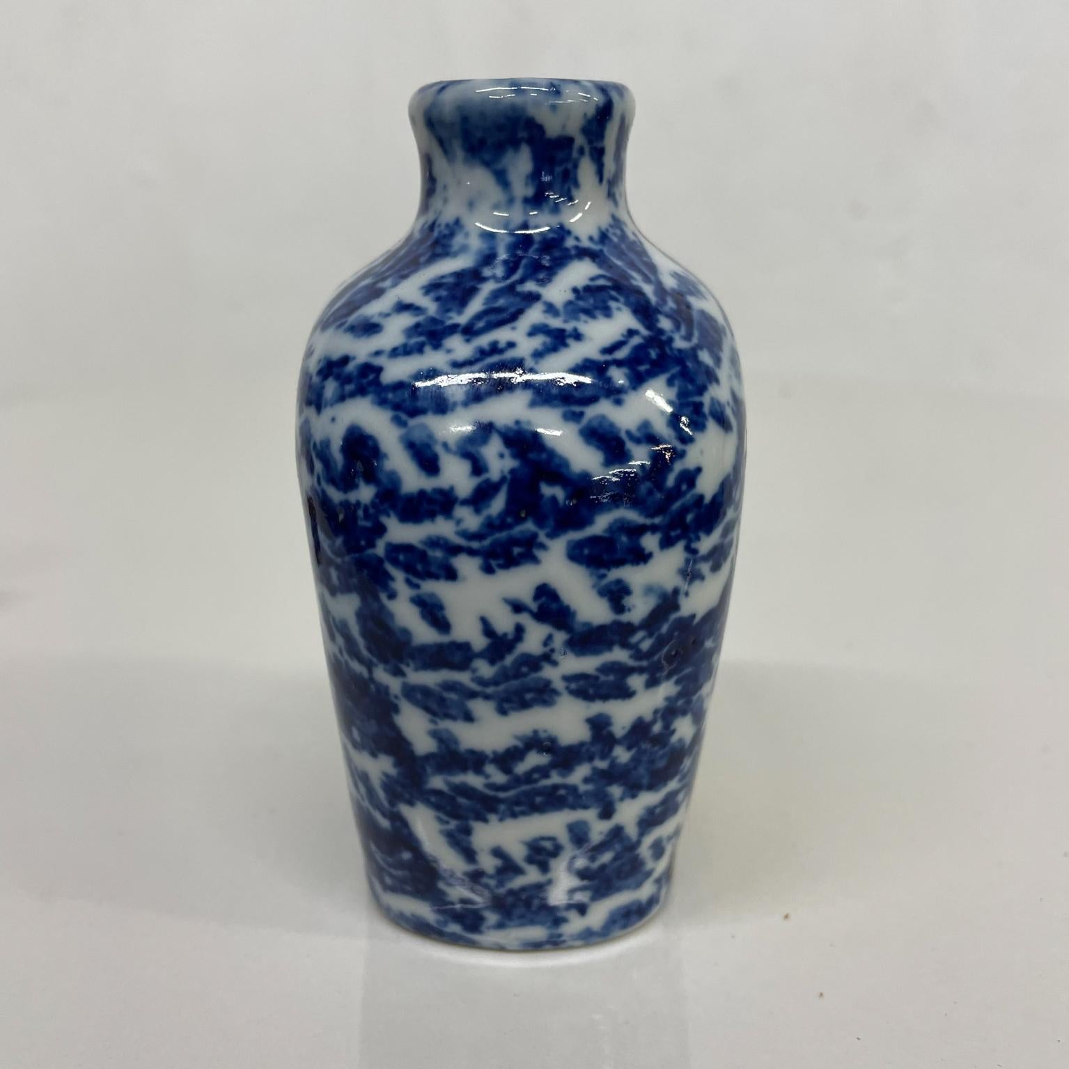 Late 20th Century Vintage Blue Kirschwasser Ceramic Cherry Brandy Bottle Made Bavaria