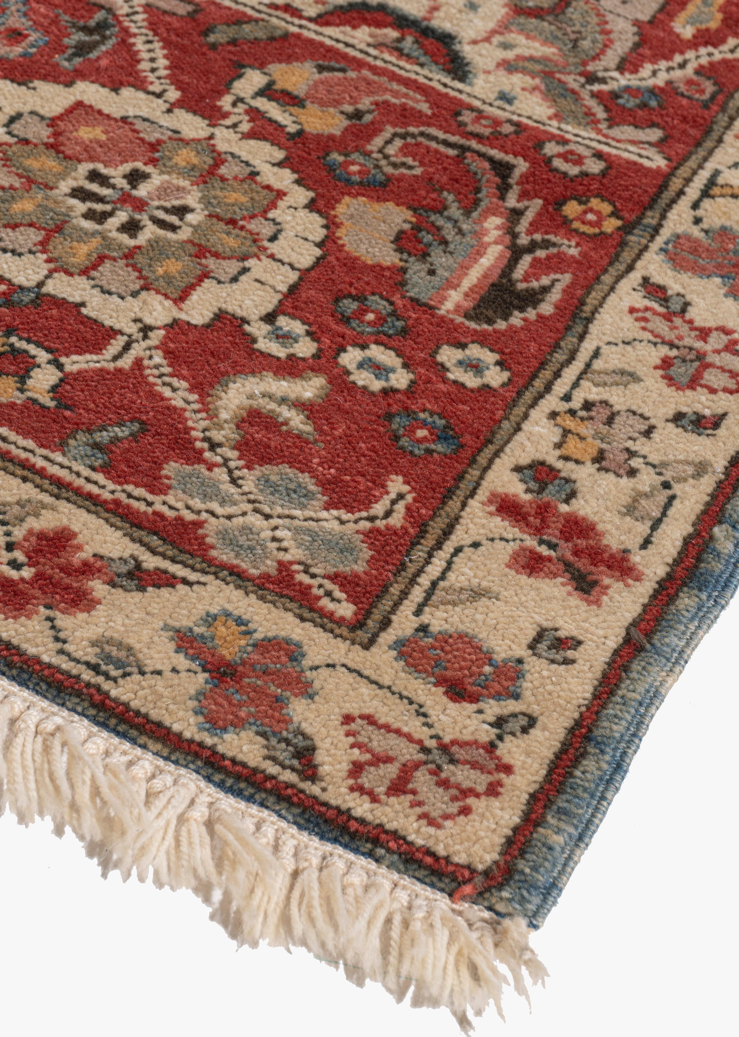 Vintage Blue Lightly Distressed Persian Sultanabad Rugs tessuto a mano in vendita 7