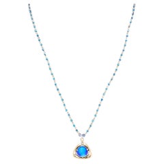 Vintage Blue Mary-2 Necklace