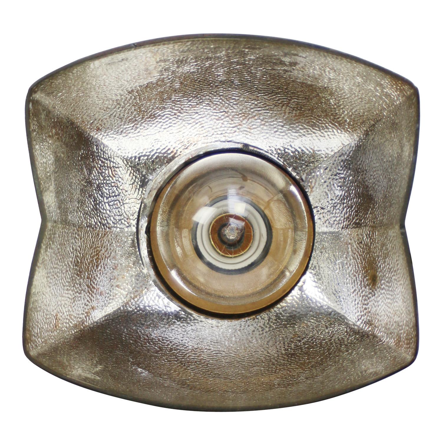 Lampada a sospensione in vetro specchio Mercury blu vintage in vendita 1