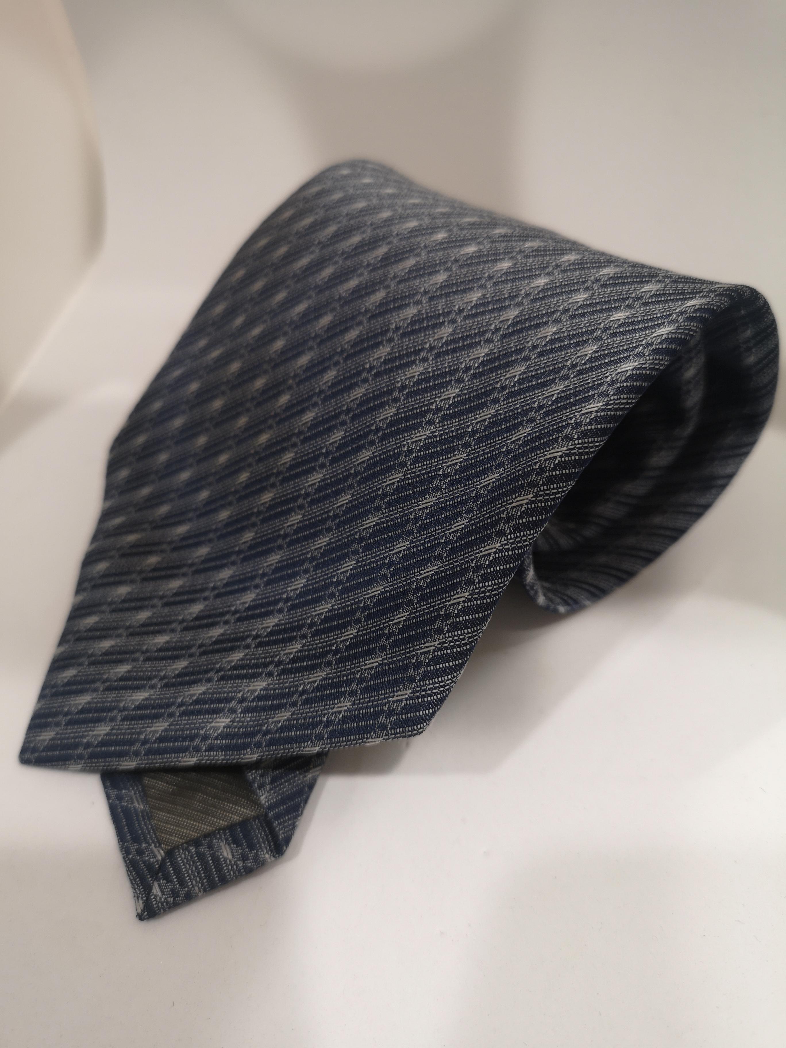 Vintage blue multicoloured tie In Good Condition In Capri, IT