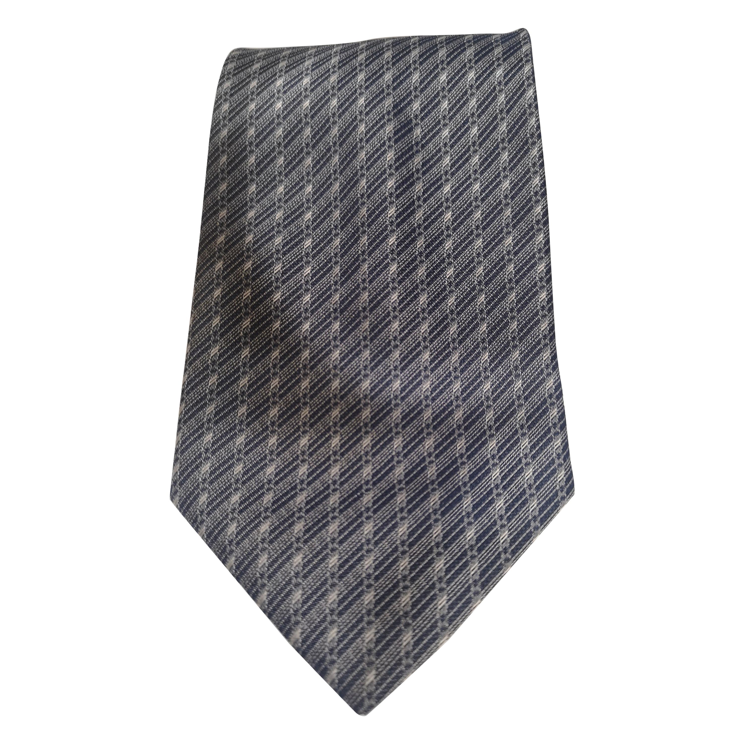 Vintage blue multicoloured tie