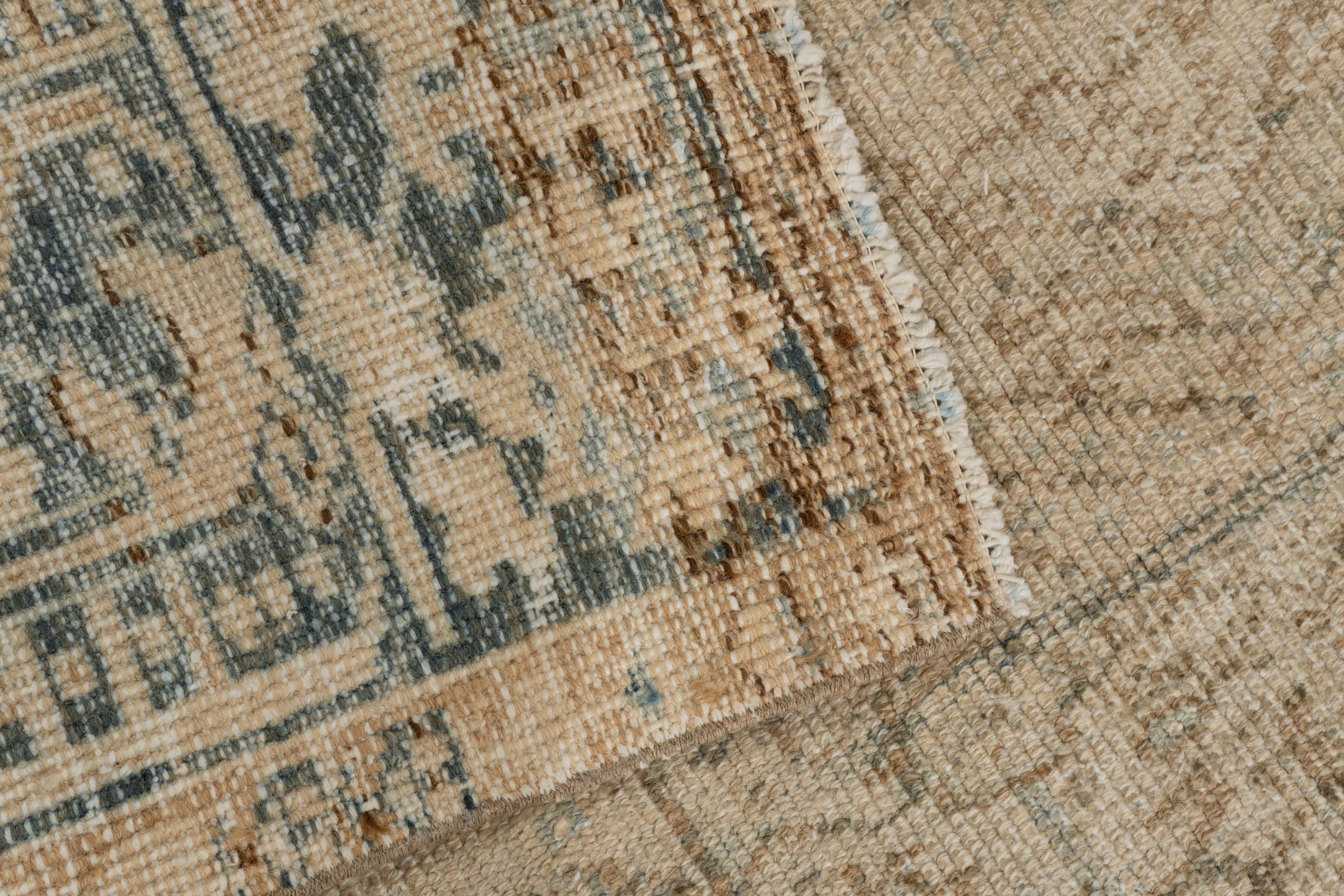 Vintage Blau Persisch Heriz Teppich 6' X 8'4 im Angebot 12