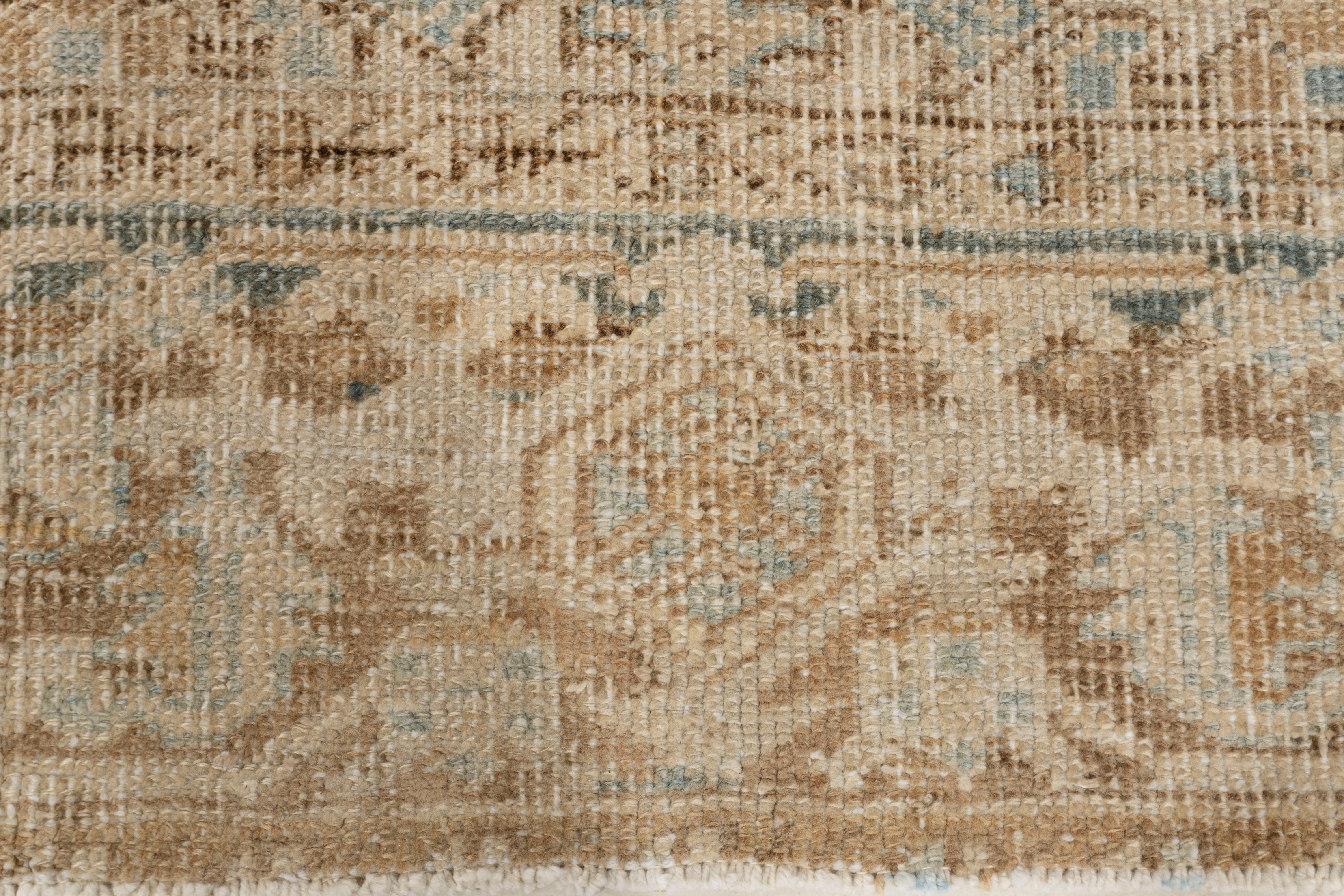 Vintage Blau Persisch Heriz Teppich 6' X 8'4 (Wolle) im Angebot