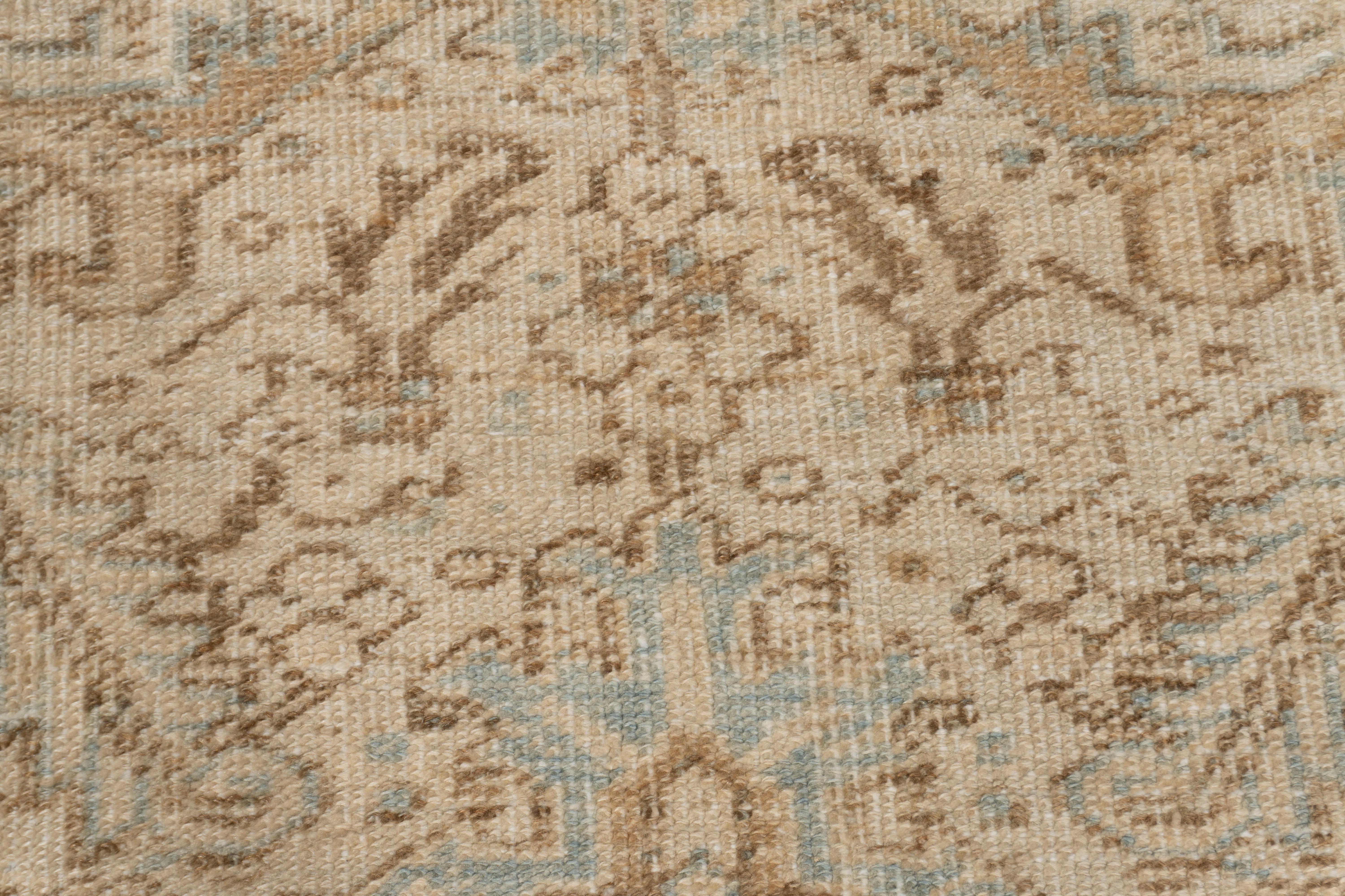 Vintage Blau Persisch Heriz Teppich 6' X 8'4 im Angebot 1