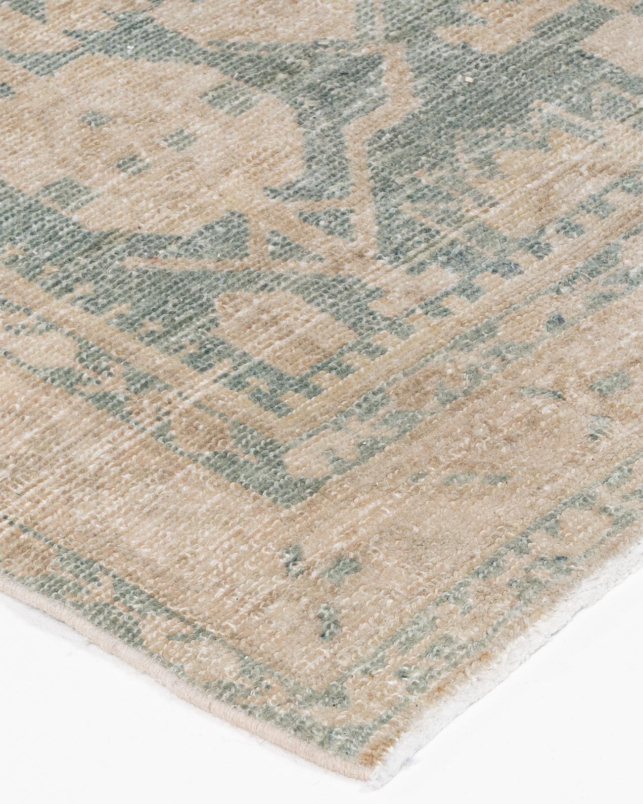 Lana Vintage Blue Persian Malayer Runner 3'7 x 16'9 in vendita