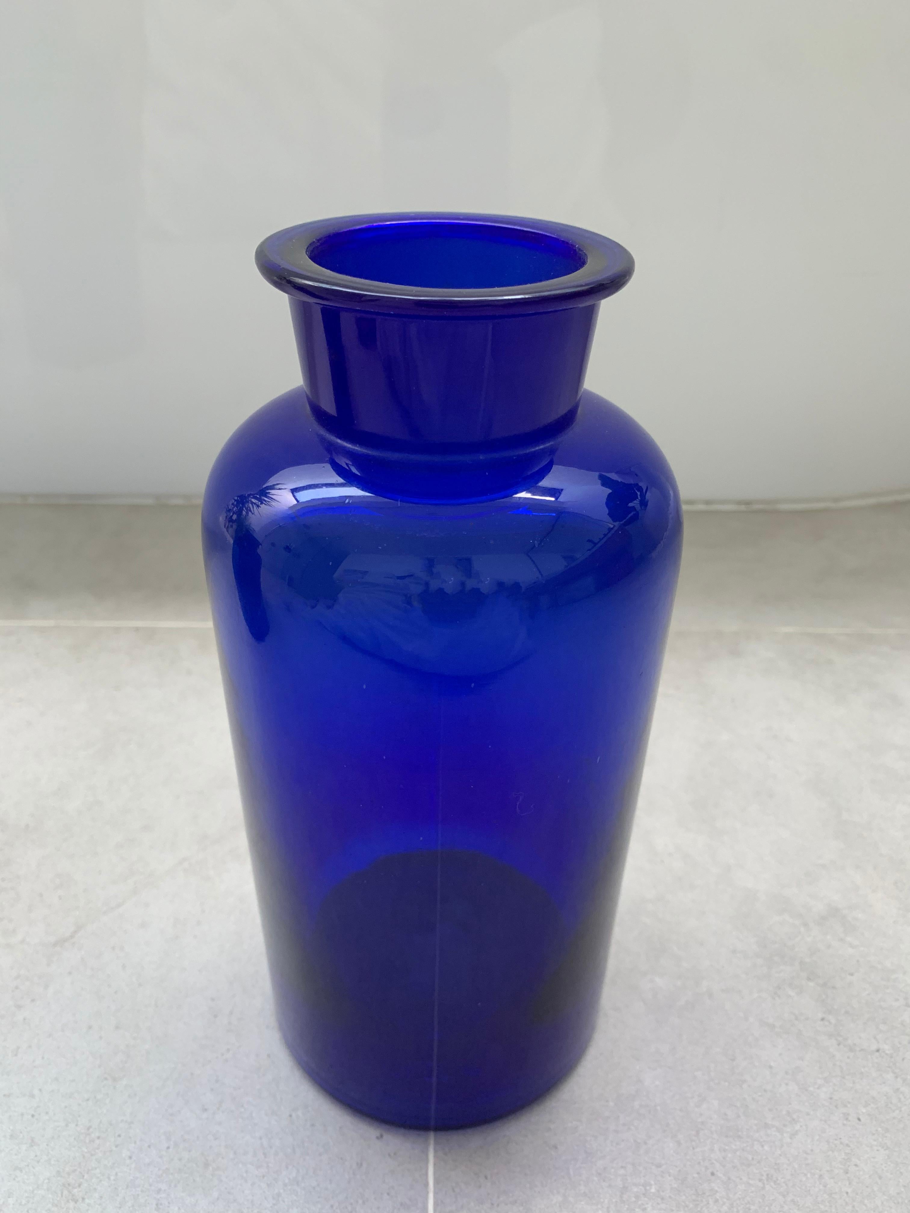 cobalt blue bottles vintage