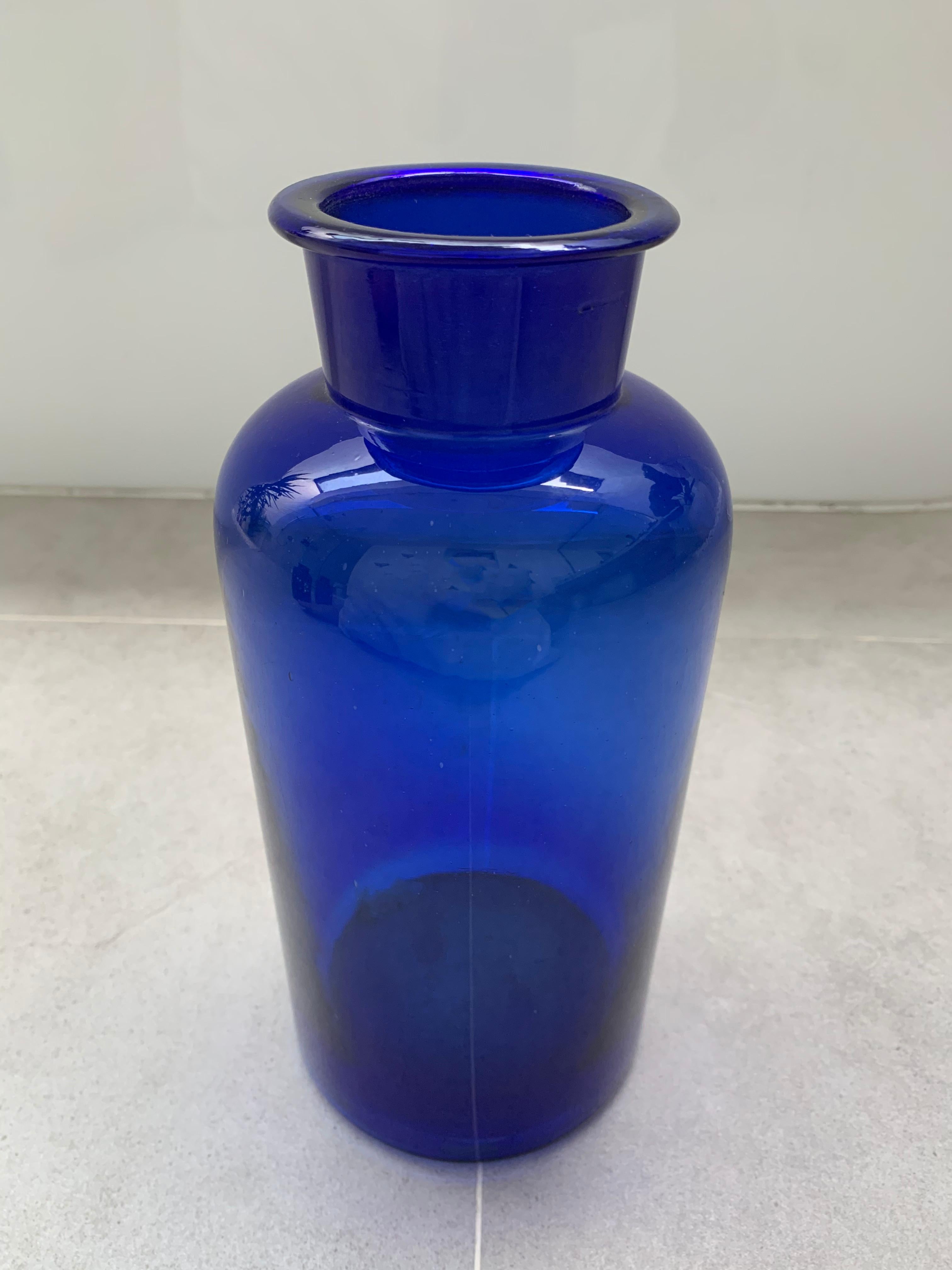 Other Vintage Cobalt Blue Pharmacy Bottles from Holland