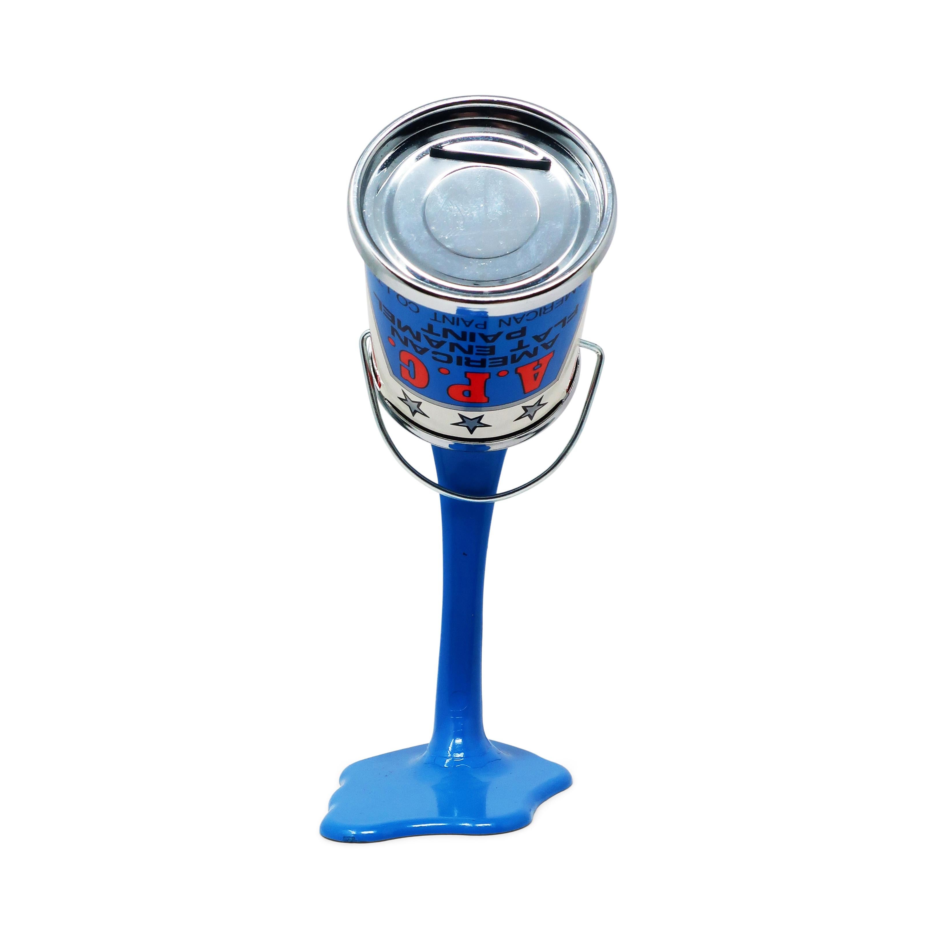 Postmoderne Tirelire d'accrochage APC pour peinture bleue pop art vintage en vente