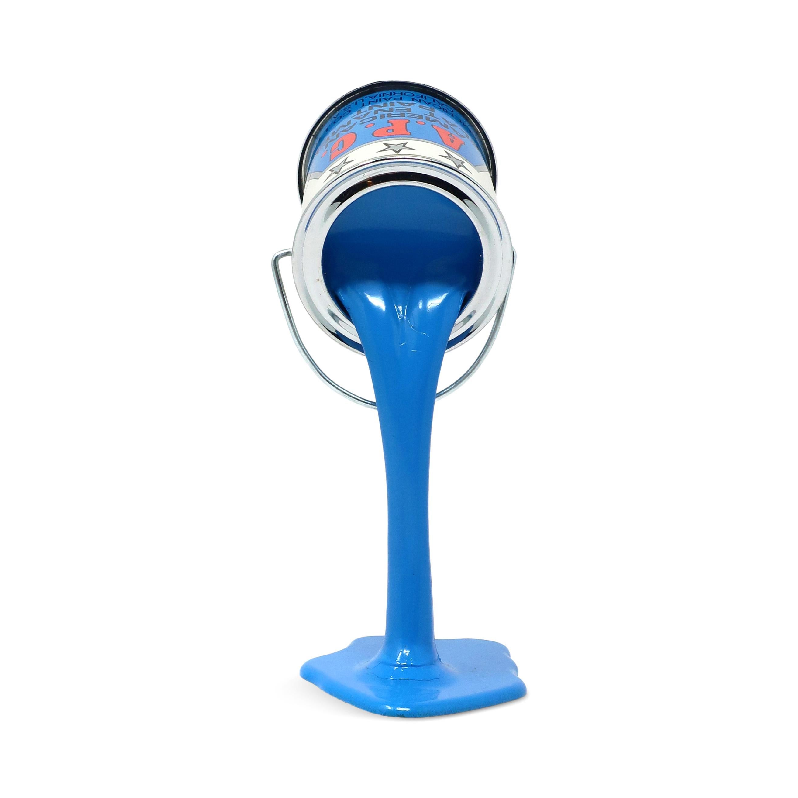 Métal Tirelire d'accrochage APC pour peinture bleue pop art vintage en vente
