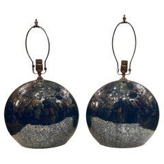 Vintage Blue Porcelain Lamps
