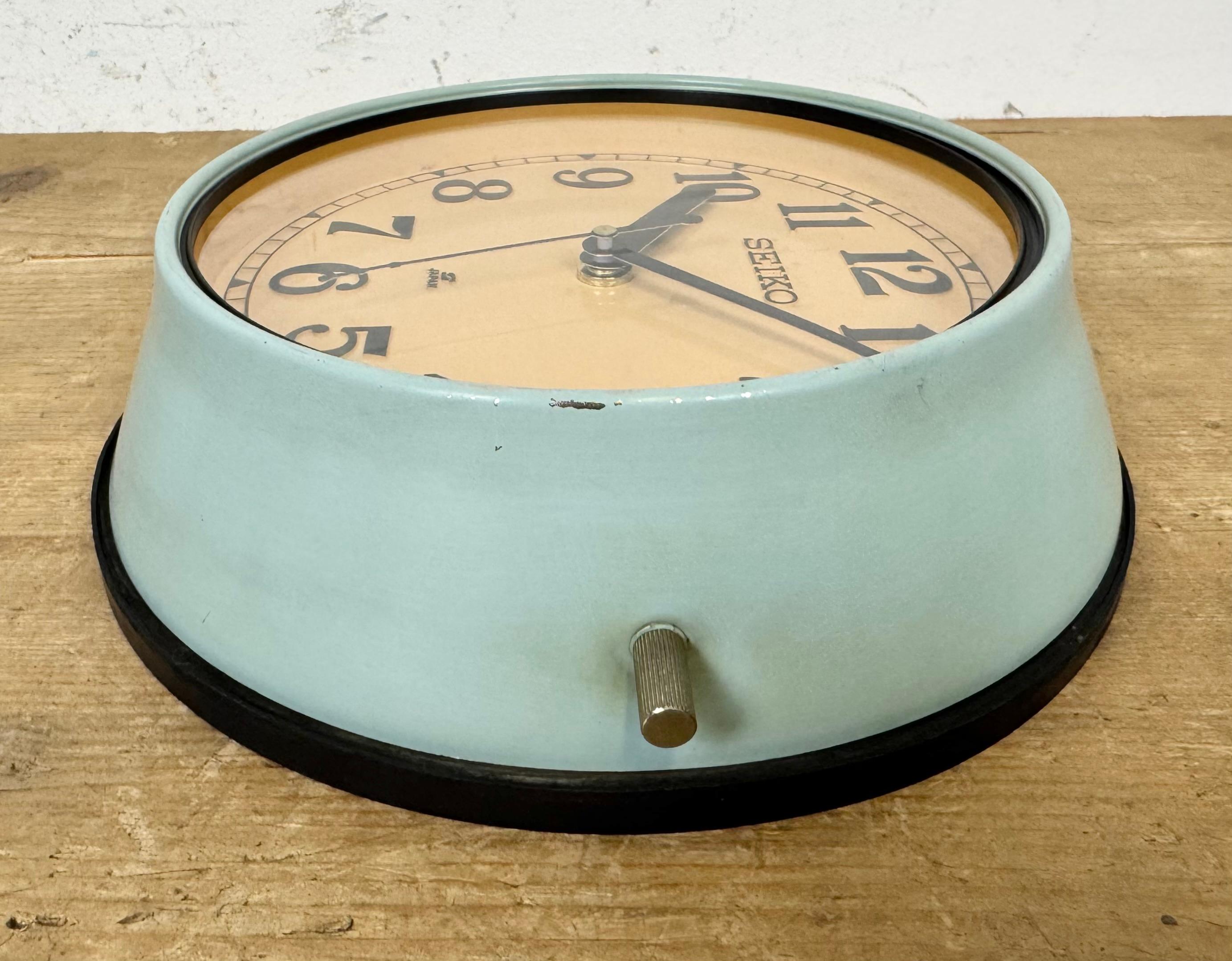 Reloj de Pared Seiko Barcos Vintage Azul, Años 70 en venta 7