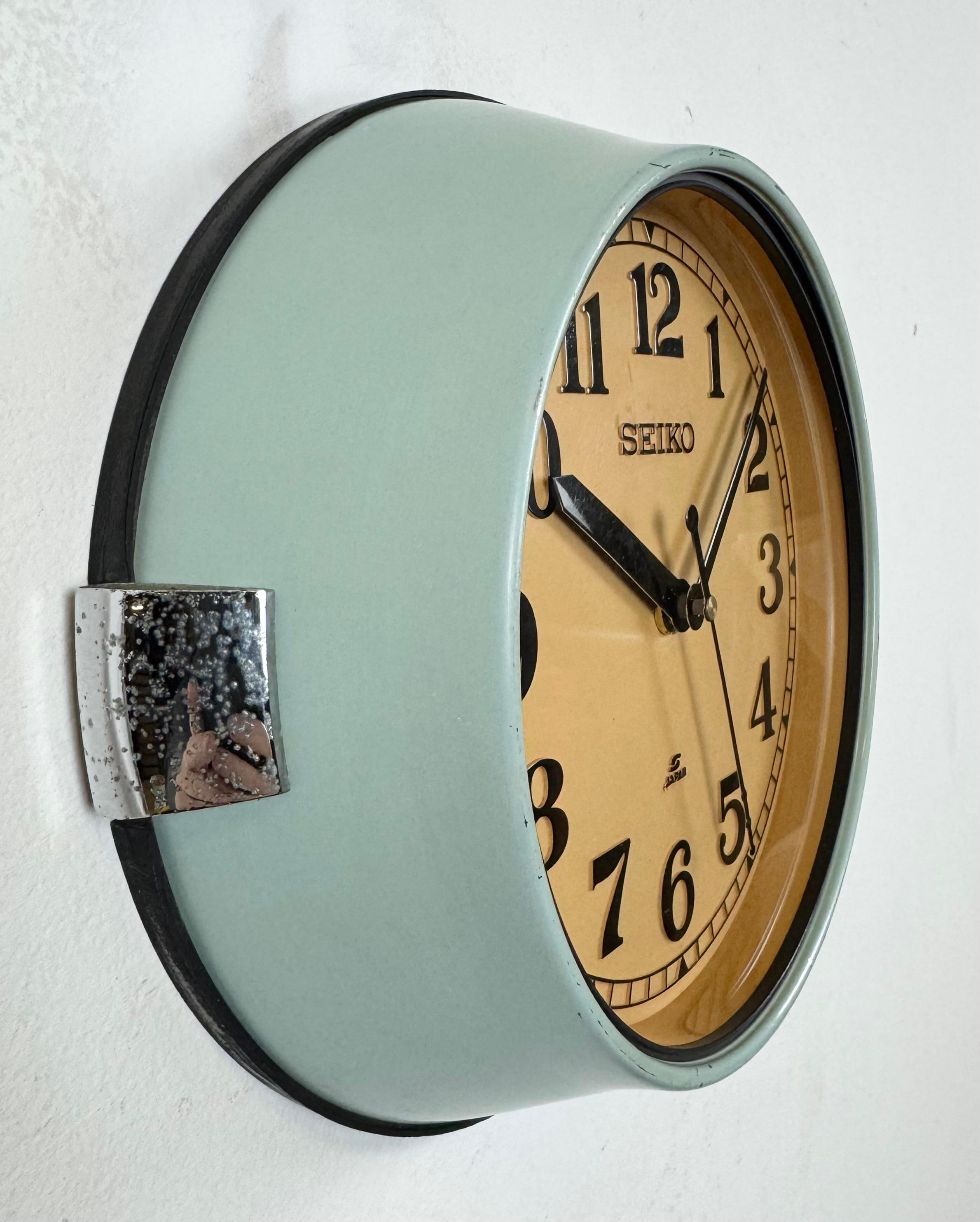 Reloj de Pared Seiko Barcos Vintage Azul, Años 70 en Bueno estado para la venta en Kojetice, CZ