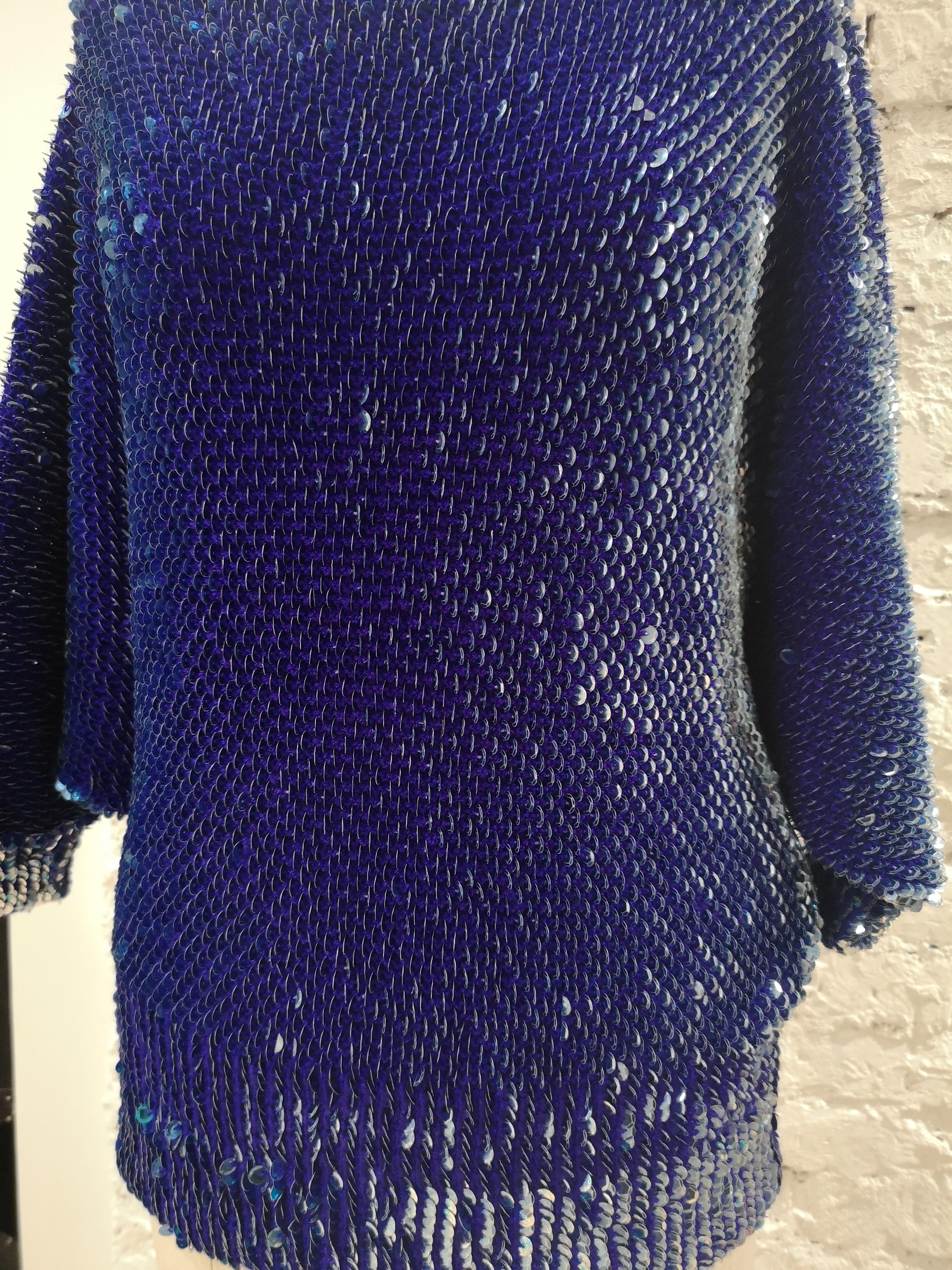 vintage blue sweater