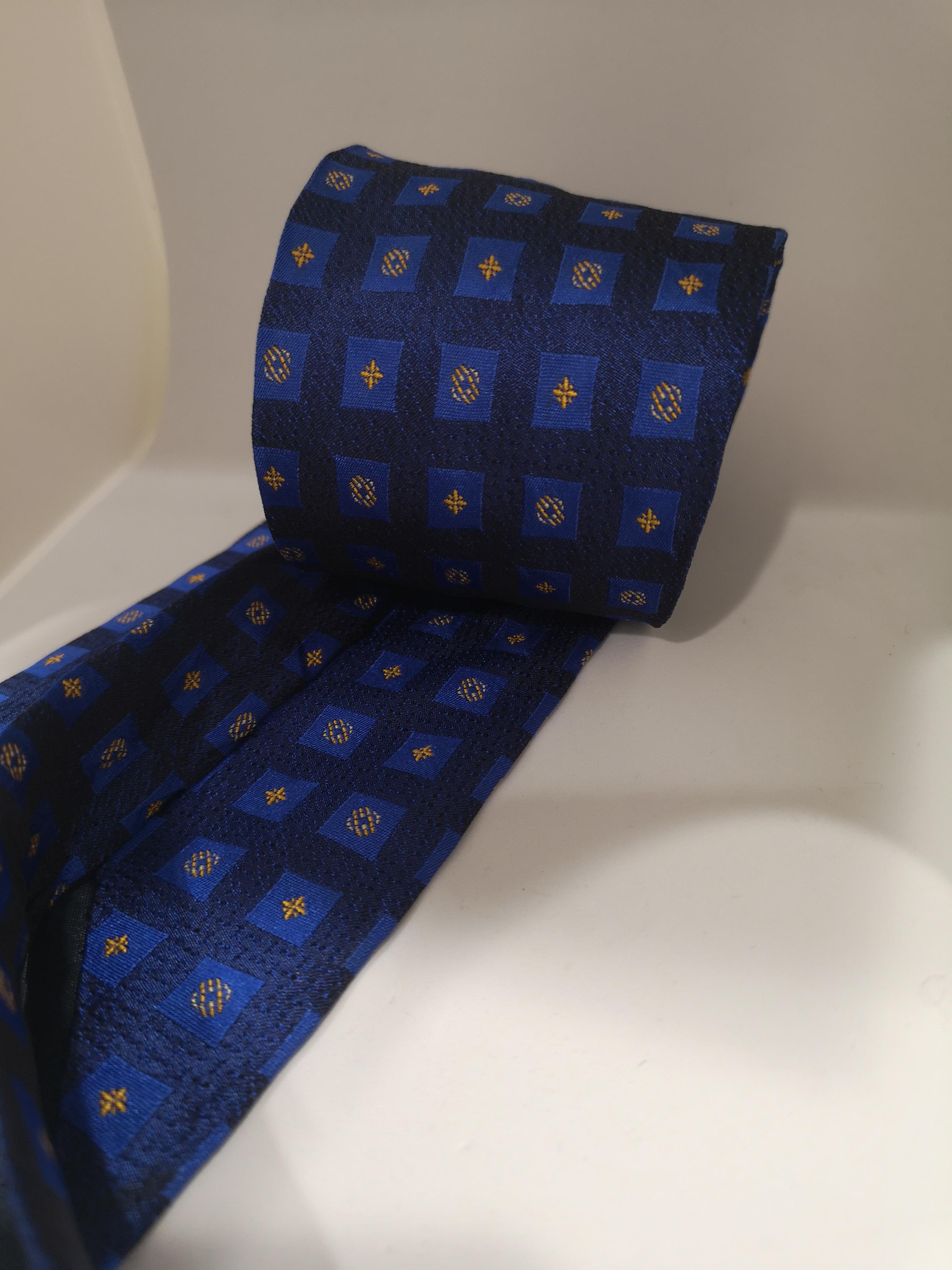 Blue Vintage blue silk tie
