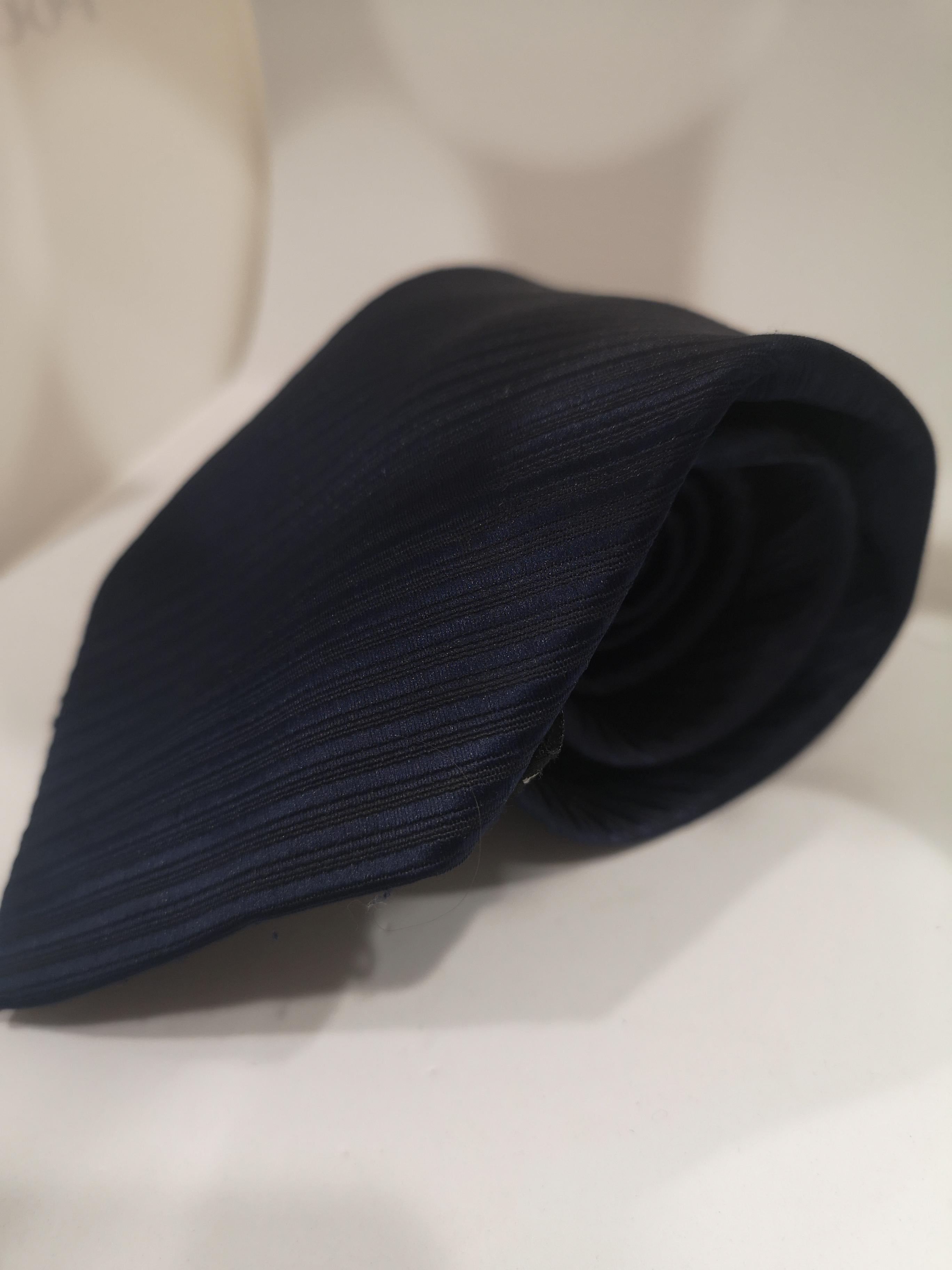 Vintage blue silk tie In Good Condition In Capri, IT