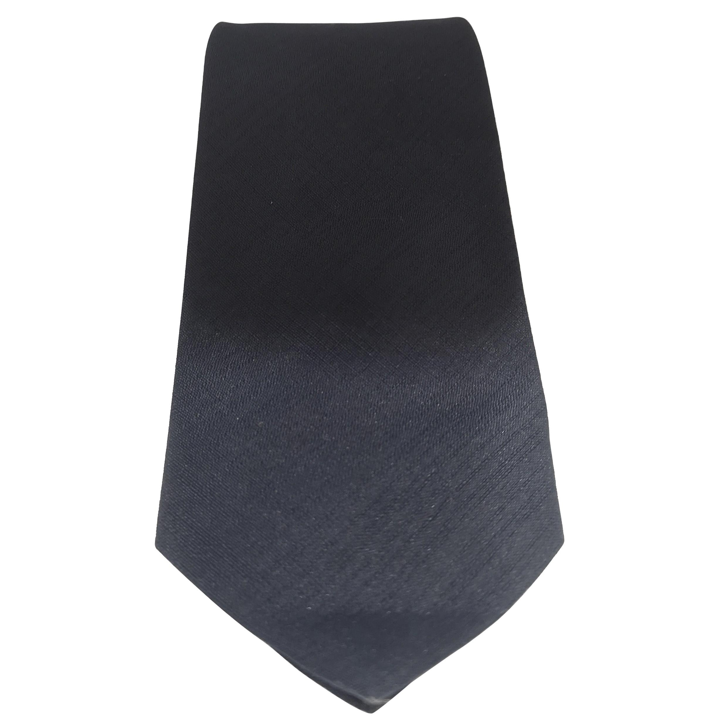 Vintage blue silk tie