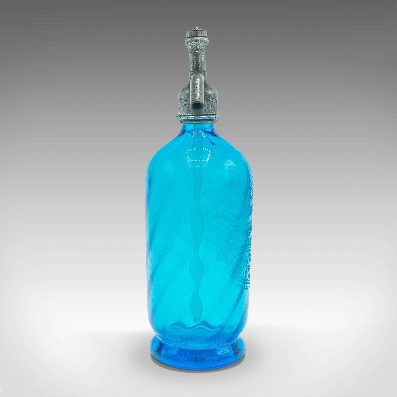 decorative blue bottles