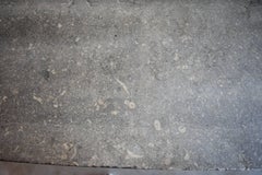 Vintage Blue Stone Marble Top Table with Metal Painted Black Base from Belgium